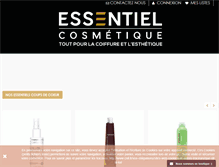 Tablet Screenshot of essentielcosmetique.com